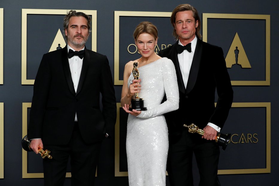 Fotografija: Joaquin Phoenix,  Renee Zellweger in Brad Pitt. FOTO: Reuters