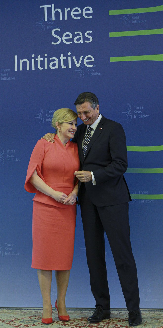 Borut Pahor in Kolinda Grabar Kitarović. FOTO: Jože Suhadolnik