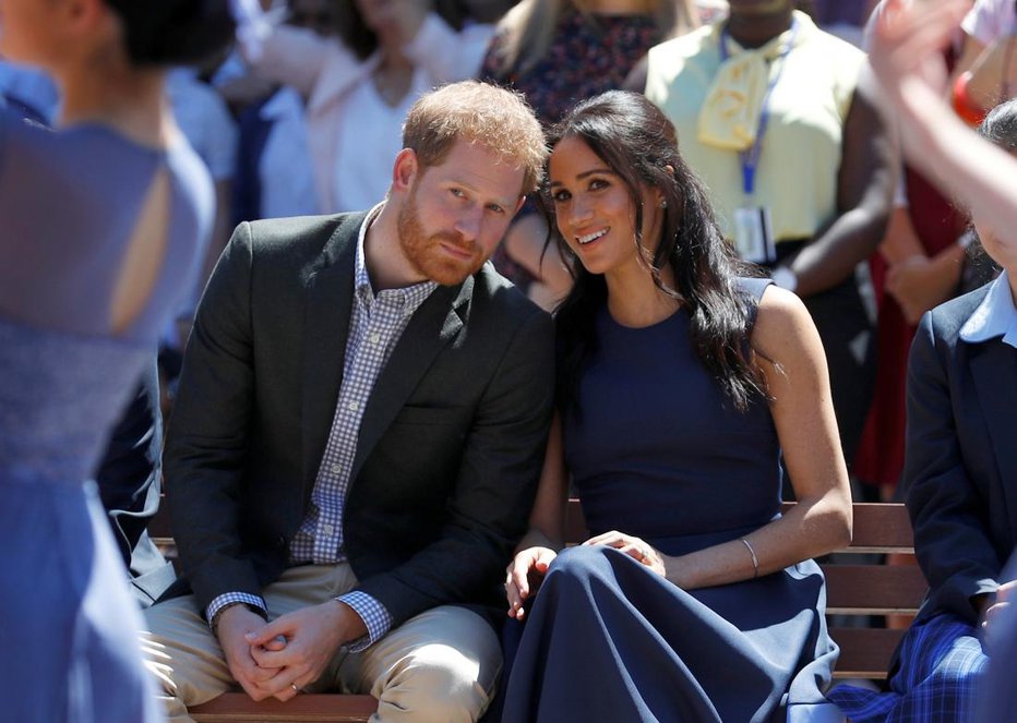 Fotografija: Meghan Markle in princ Harry. FOTO: Reuters