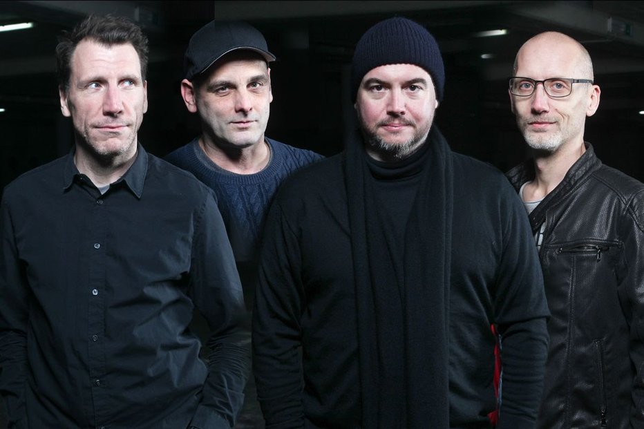 Fotografija: Andropavza so: Andrej Predin, Davorin Pavlica, Marko Vavpotič in Blaž Gregorin. FOTO: Mare Vavpotič