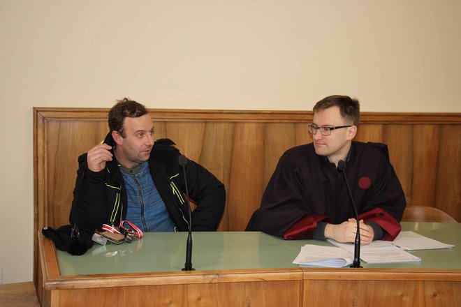 Andrej Prašnikar in njegov zagovornik Luka Žiberna. FOTO: Tanja Jakše Gazvoda