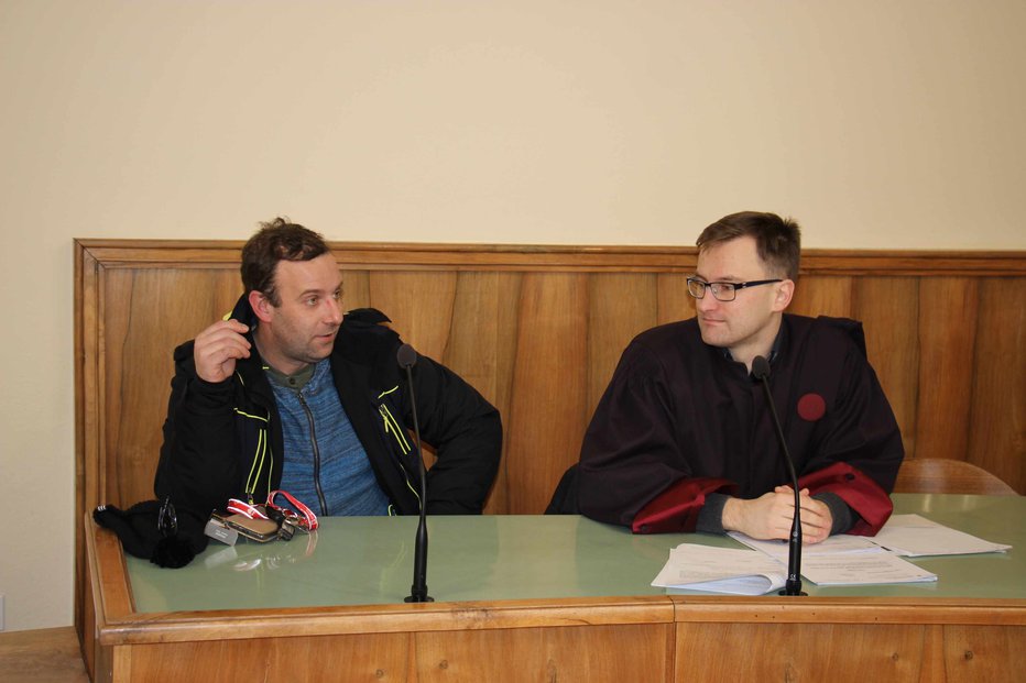 Fotografija: Andrej Prašnikar in njegov zagovornik Luka Žiberna. FOTO: Tanja Jakše Gazvoda