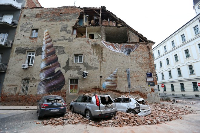 Zagreb po potresu. FOTO: Antonio Bronic Reuters