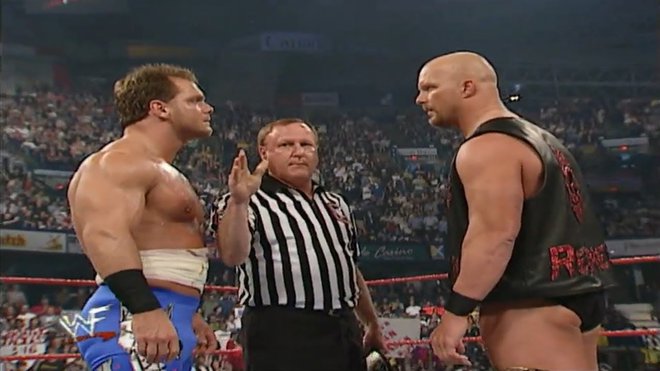 Chris Benoit vs. Steve Austin FOTOGRAFIJI: WWE