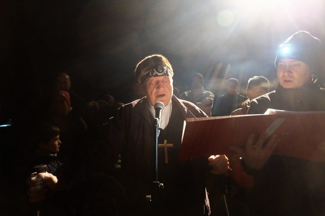 Tomaž Celarec se spominja njegovega angelskega glasu, ko so skupaj prepevali za božič 2019 na Peskah pod Šmarno goro. FOTO: Tomaž Celarec