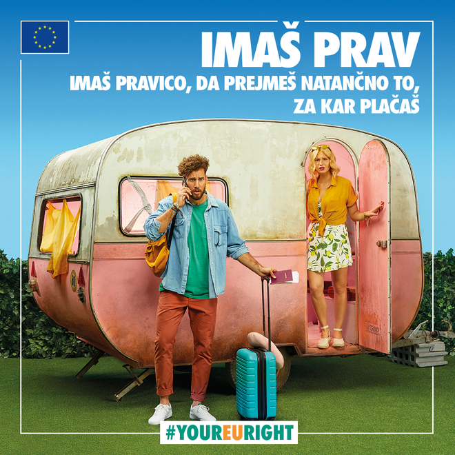 Kampanja Imaš prav je namenjena seznanjanju evropskih državljanov s potrošniškimi pravicami. FOTO: EU