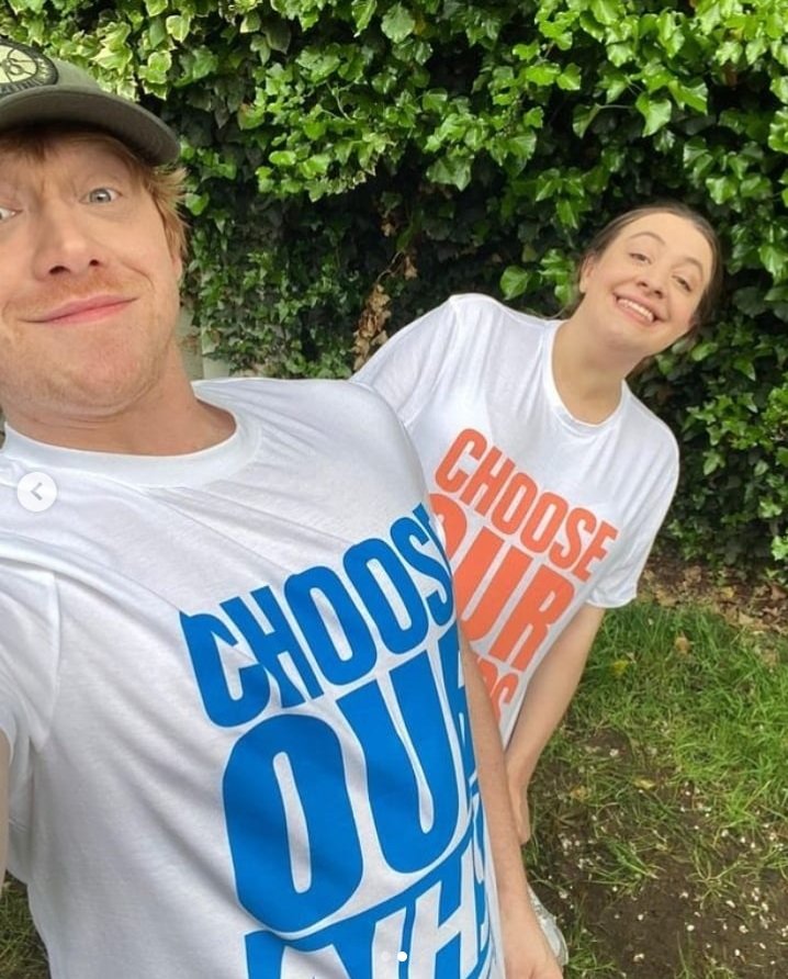 Fotografija: Rupert in Georgia sta postala očka in mamica. FOTO: Instagram