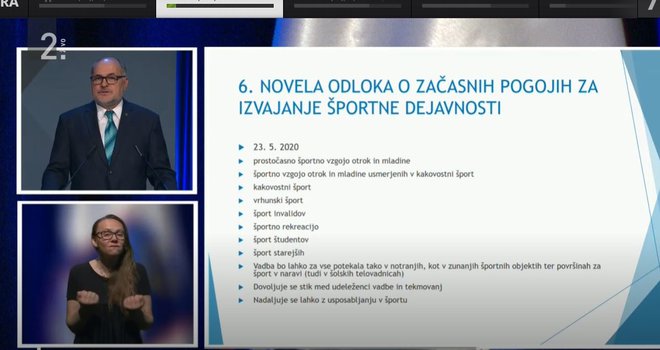 Državni sekretar za področje izobraževanja in športa Marjan Dolinšek. FOTO: Zaslonski posnetek