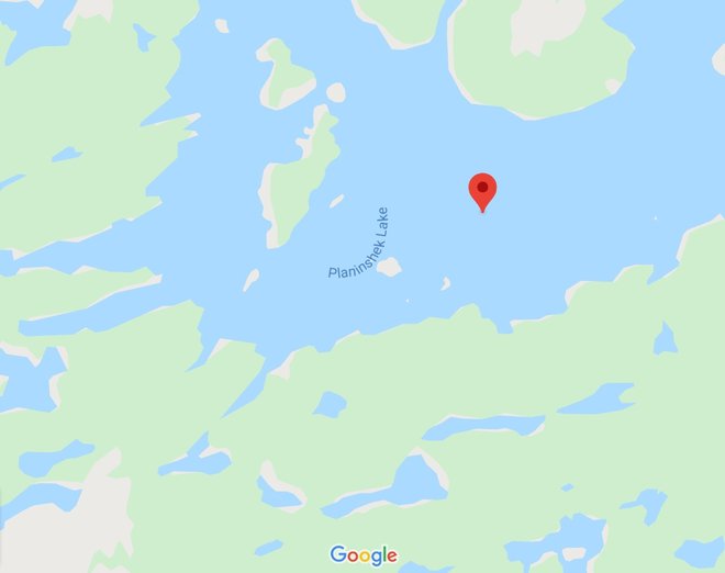 Planinshek Lake leži v kanadski provinci Saskatchewan. FOTO: Google Maps
