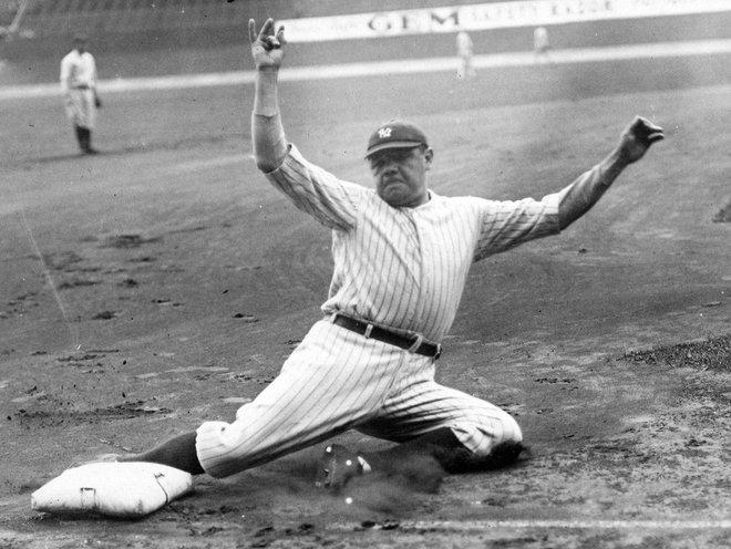 Babe Ruth je še vedno ikona bejzbolskih igrišč. FOTO: arhiv MLB