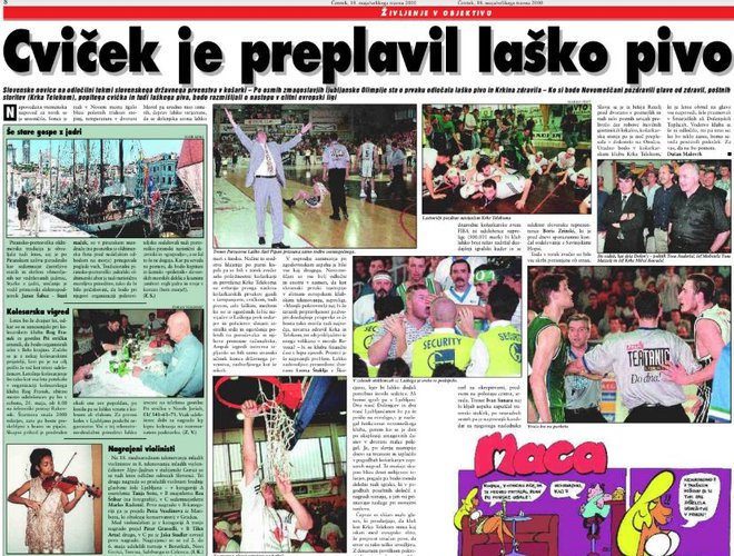 Takole smo poročali v Slovenskih novicah o zadnjem dejanju finala v Novem mestu. Foto: S. N.