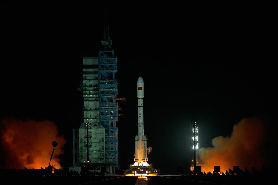 Fotografija: Tiangong-1 so izstrelili septembra 2011. FOTO: Getty Images