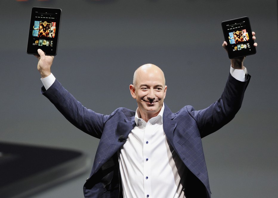 Fotografija: Jeff Bezos je z Amazonom nepremagljiv. FOTO: Gus Ruelas/Reuters