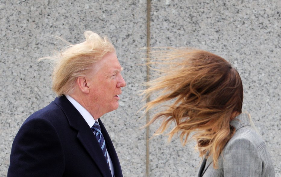 Fotografija: Donald Trump in Melania Trump. FOTO: Reuters