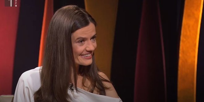 Urška Bačovnik Janša v intervjuju na RTV Slovenija. FOTO: Zaslonski posnetek