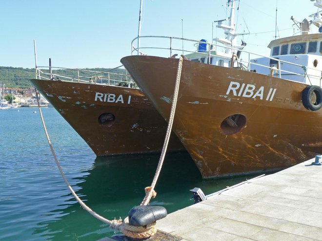 Zdaj že razrezani ladji Riba I in Riba II sta bili ponos slovenskega ribištva. Foto: Primož Hieng