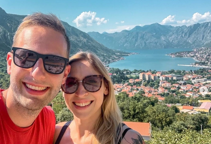 Fotografija: Filip in Nastja uživata v Črni gori. FOTO: Instagram
