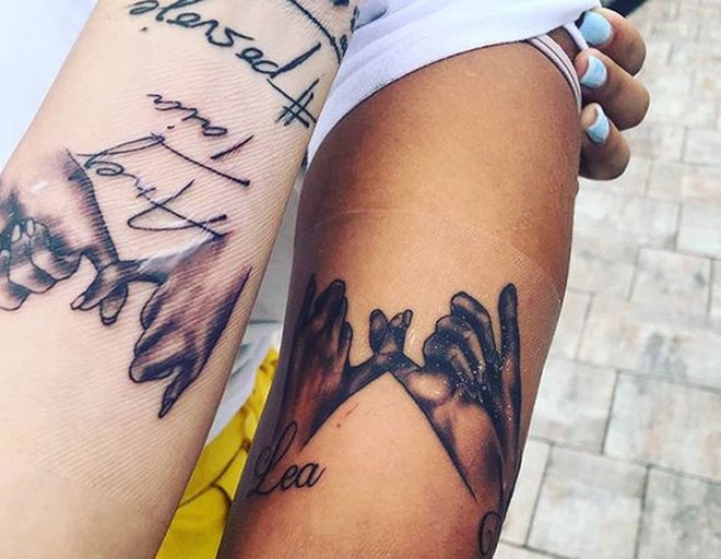 Sestri Sirk imata enaki tetovaži. FOTO: Instagram, posnetek zaslona