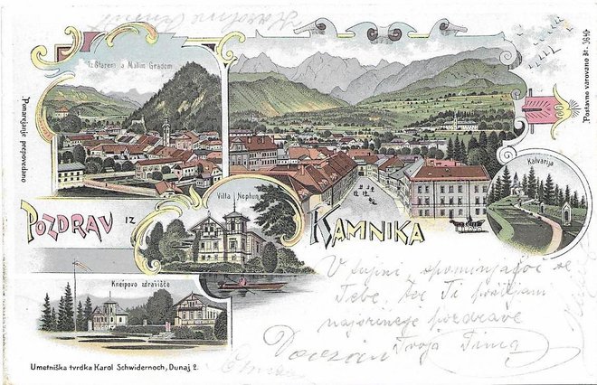 Litografske podobe Kamnika s konca 19. stoletja