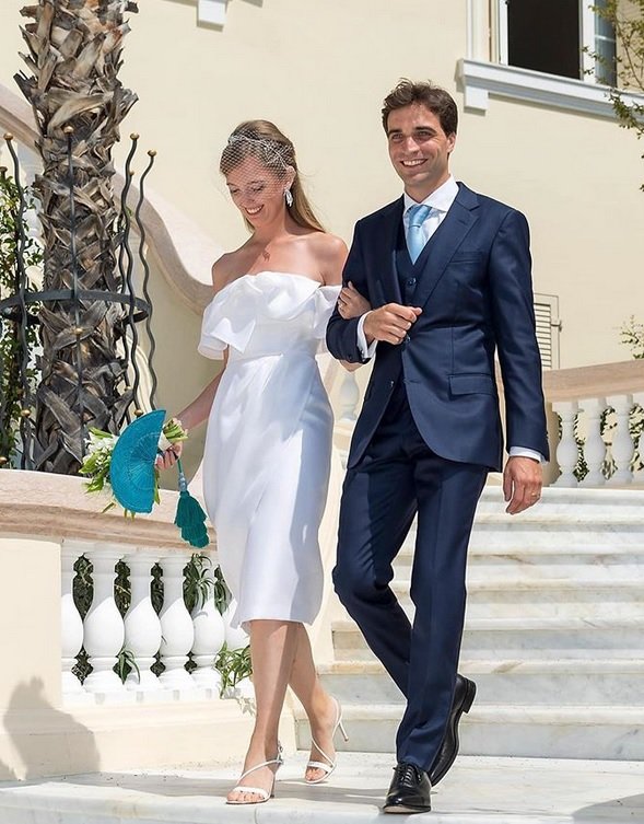 Fotografija: Eleonore von Habsburgh in Jérôme d’Ambrosio sta se poročila v Monaku. FOTO: Instagram