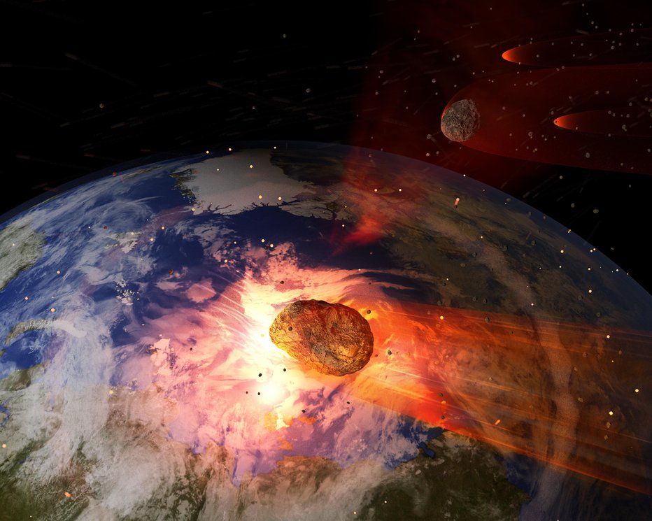 Fotografija: Pred približno 66 milijoni let je za skoraj popolno izumrtje vrst na Zemlji poskrbel asteroid, v prihodnje naj bi k temu prispeval človek s svojim onesnaževanjem okolja. FOTO: Aunt_spray Getty Images/istockphoto