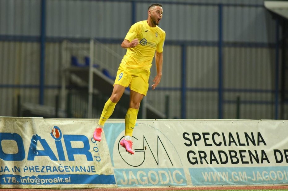Fotografija: Dario Kolobarić je v treh tekmah zabil že tri gole. FOTO: Lado Vavpetič/NK Domžale
