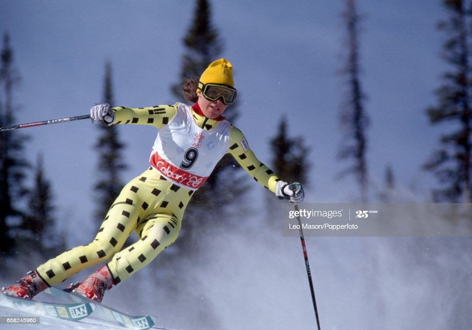 Fotografija: Mateja Svet na tekmi v olimpijskem Calgaryju FOTO: LEO MASON/GETTY IMAGES