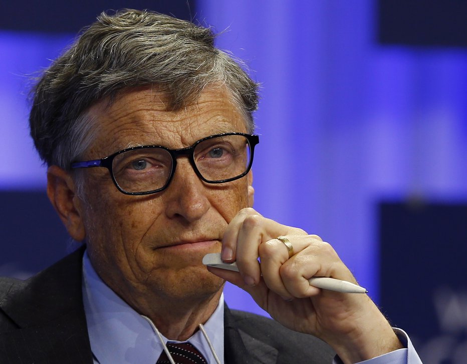 Fotografija: Bill Gates je poudaril, da je bila podpora staršev ključna na njegovi poti. FOTO: Denis Balibouse, Reuters
