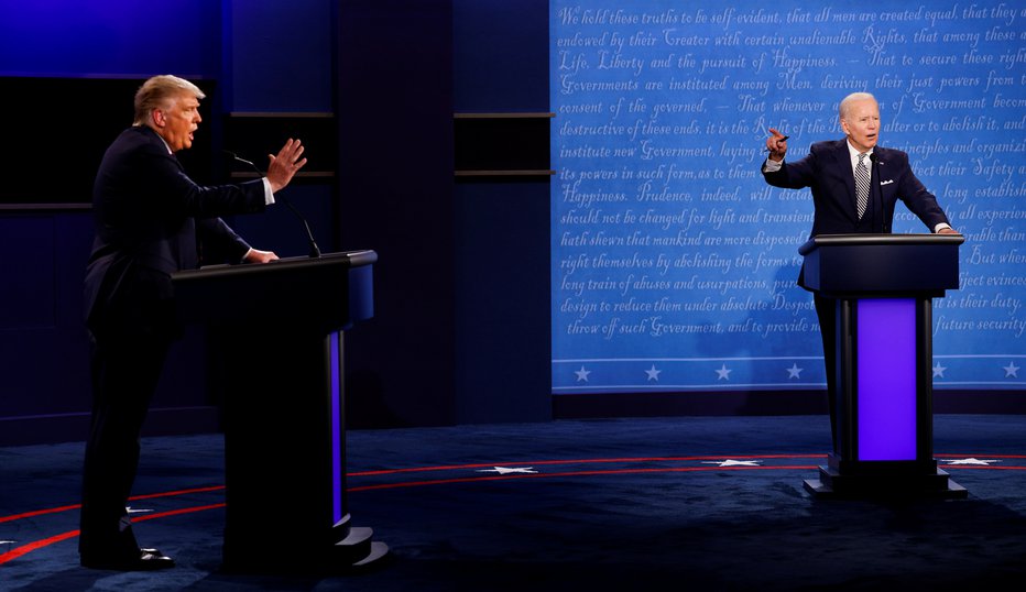 Fotografija: Prvo soočenje ameriških predsedniških kandidatov. FOTO: Brian Snyder, Reuters