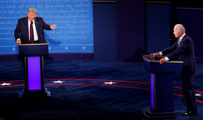Prvo soočenje ameriških predsedniških kandidatov. FOTO: Brian Snyder, Reuters 