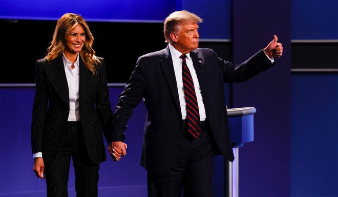 Melania Trump in Donald Trump. FOTO: Brian Snyder, Reuters