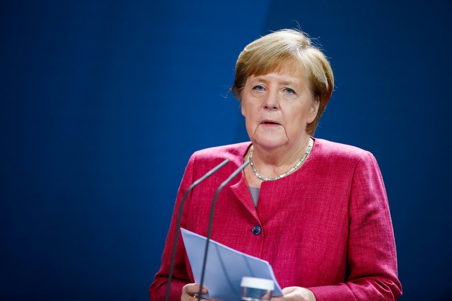 Fotografija: Angela Merkel je napovedala strožje ukrepe. FOTO: Axel Schmidt, Reuters