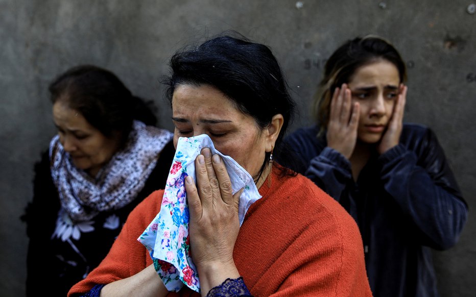 Fotografija: Napad v mestu Gandža. FOTO: Umit Bektas, Reuters
