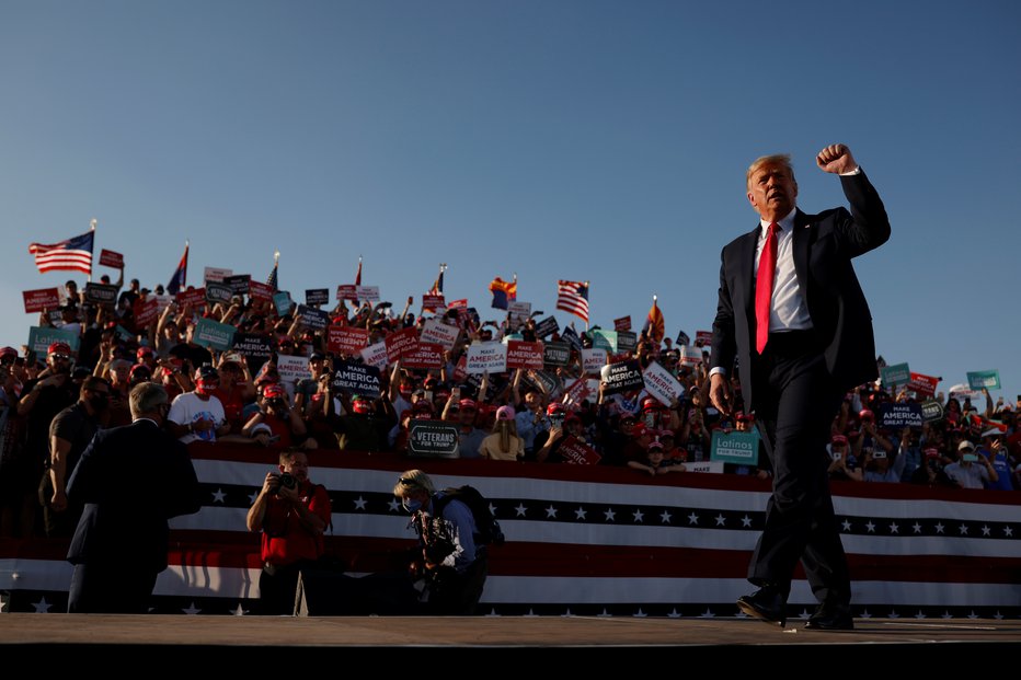 Fotografija: Donald Trump je prepričan o svoji zmagi. FOTO: Carlos Barria, Reuters