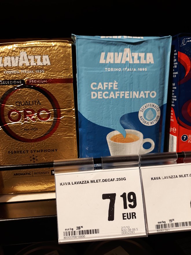 Cena kave v Italiji. FOTO: bralka