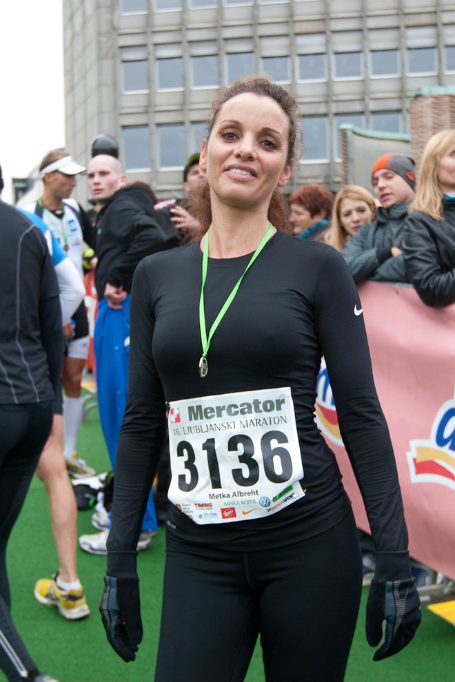 Ne le Šmarna gora<br />
Metko Albreht najbolj poznamo po drugem ljubljanskem rekreativnem projektu, leta 2011 pa je tekla tudi na maratonu.