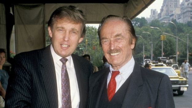 Oče Fred in sin Donald Trump pred mnogimi leti. FOTO: Twitter