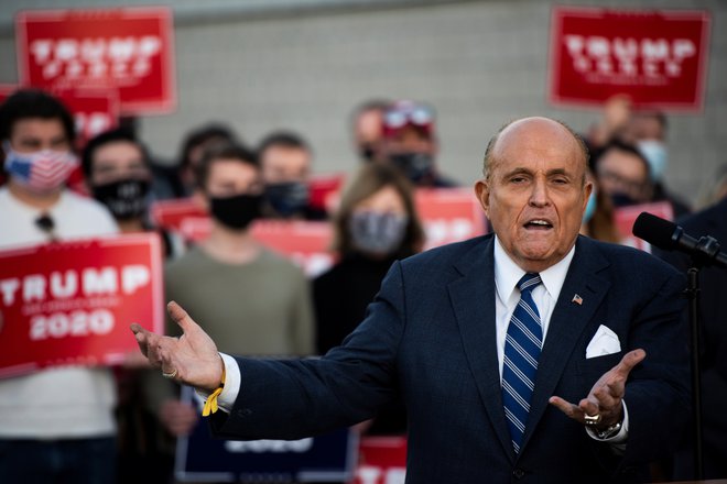 Trumpov odvetnik Rudy Giuliani. FOTO: Mark Kauzlarich. Reuters