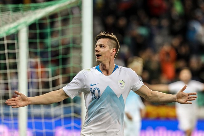 Miha Zajc je za Slovenijo dosegel pet golov in je na drugem mestu najučinkovitejših igralcev iz zdajšnje zasedbe. Foto: Voranc Vogel