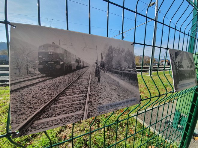Modri vlak s Titom mimo Sevnice FOTO: Drago Perko