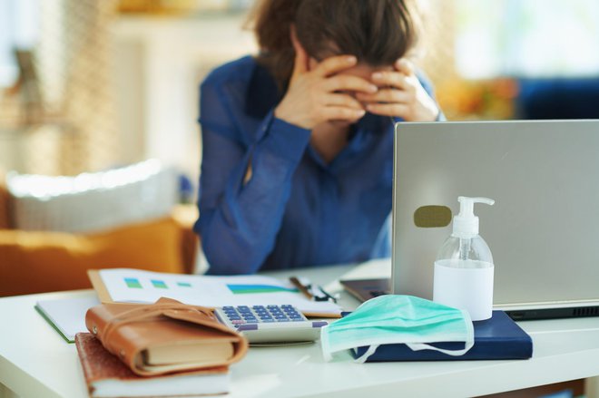 Tudi pri delu od doma lahko doživljamo stres. FOTO: Centralitalliance/Getty Images
