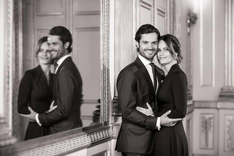 Fotografija: Veselo novico sta švedski princ in njegova žena oznanila ob čudoviti črno-beli fotografiji. FOTO: Instagram