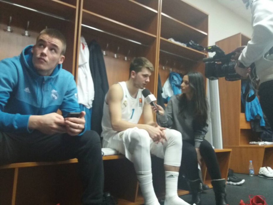 Fotografija: Med igralci Real Madrida je Luka Dončić najbolj zaželen pri novinarjih. Foto: I. Đ.