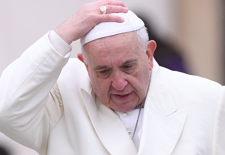 Fotografija: Papež Frančišek. FOTO: Alberto Lingria, Reuters
