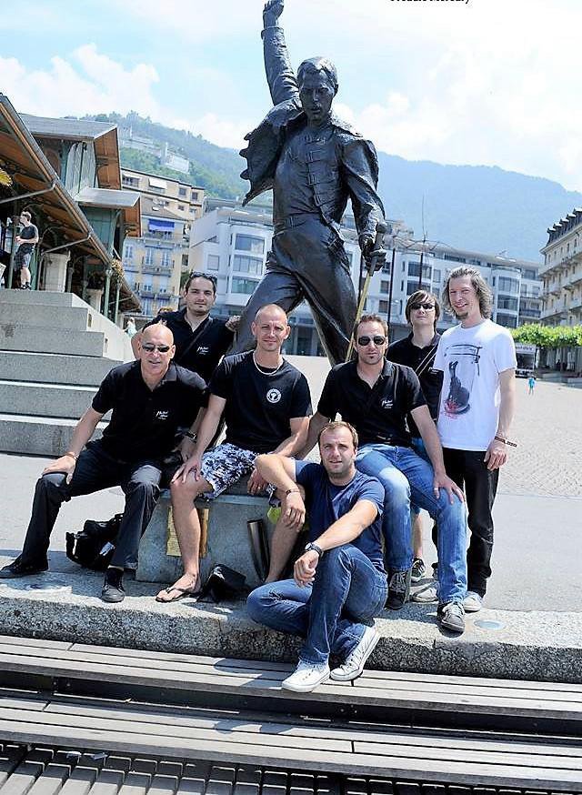 Z nesmrtnim Freddiejem Mercuryjem na festivalu v Montreuxu FOTO: Arhiv Bbk