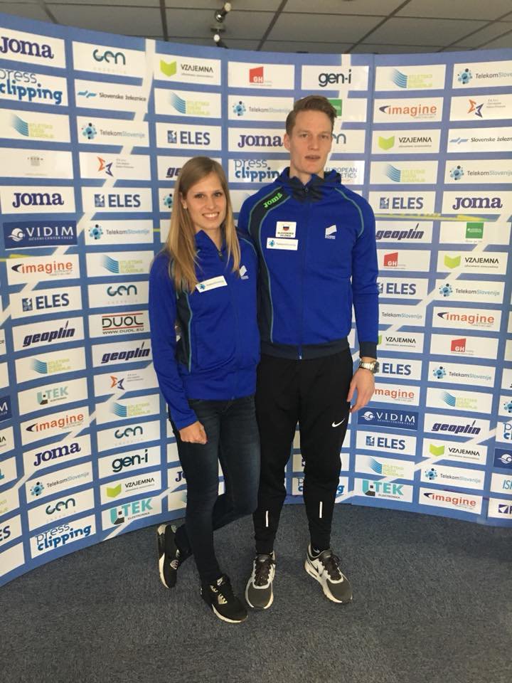 Fotografija: Luka Janežič in Anita Horvat sta se izkazala v zimski atletski sezoni. FOTO: Facebook