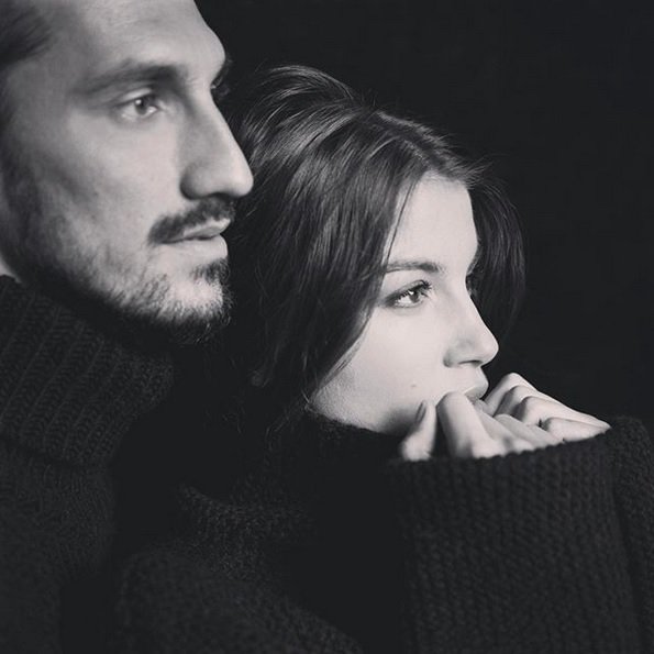 Fotografija: Davide Astori in Francesca Fioretti. FOTO: Instagram
