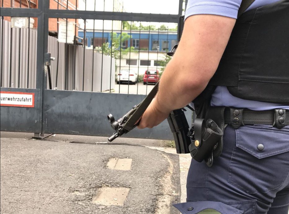 Fotografija: Policija na berlinskih ulicah. FOTO: Twitter, Polizei Berlin