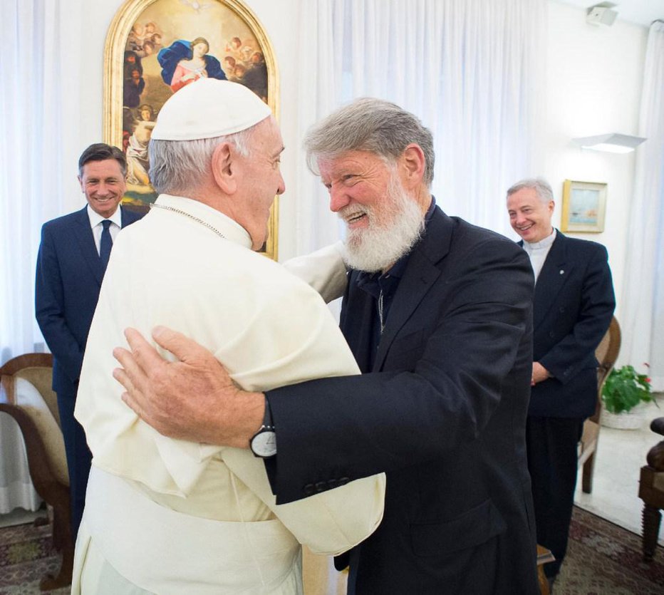 Fotografija: Nedavno srečanje s papežem Frančiškom v Rimu je bilo prisrčno. FOTO: famvin.org