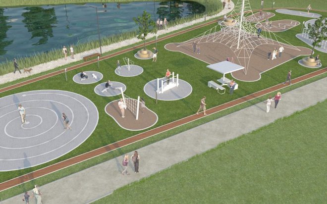 Postavili bodo motorični park z otroškim igriščem.